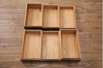 ヴィンテージ　松本民芸家具　シックな色合いが上品なM型両袖机(両袖デスク、ワークデスク、ビンテージ)(定価約63万円)(R-051353)