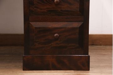 ヴィンテージ　松本民芸家具　シックな色合いが上品なM型両袖机(両袖デスク、ワークデスク、ビンテージ)(定価約63万円)(R-051353)