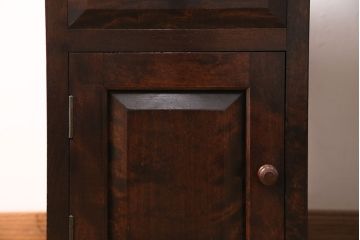 ヴィンテージ　松本民芸家具　シックな色合いが上品なM型両袖机(両袖デスク、ワークデスク、ビンテージ)(定価約63万円)(R-051353)