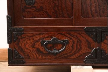 中古　美品　岩谷堂箪笥　菊幸作　上質な和の空間を演出するローボード(テレビボード、テレビ台、リビングボード、収納棚)(R-051355)