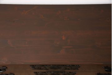 中古　美品　岩谷堂箪笥　菊幸作　ヒノキ天板付き　和の趣あふれるローボード(テレビボード、テレビ台、リビングボード、ローチェスト、引き出し)(R-051357)