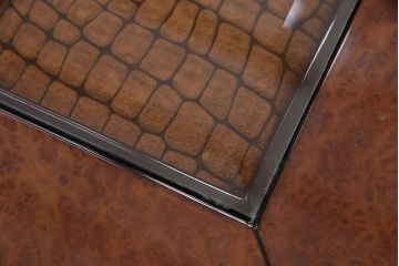 中古　GUCCI(グッチ)　Formitalia(フォルミタリア)　希少品!エレガントな雰囲気を醸し出すセンターテーブル(ローテーブル、机)(定価約80万円)(R-051363)