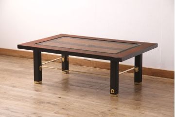 中古　GUCCI(グッチ)　Formitalia(フォルミタリア)　希少品!エレガントな雰囲気を醸し出すセンターテーブル(ローテーブル、机)(定価約80万円)(R-051363)