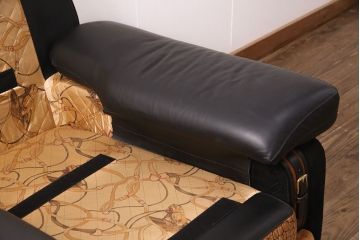 中古　GUCCI(グッチ)　Formitalia(フォルミタリア)　希少品!エレガントな雰囲気を醸し出す本革製のソファ(1人掛け、アームチェア)(定価約90万円)(R-051365)