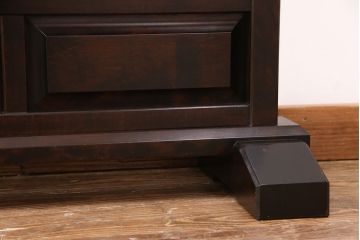 中古　北海道民芸家具　絶版品 シックな佇まいの衝立て(つい立て、パーテーション)(定価約13万円)(R-051370)