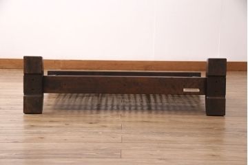 中古　北海道民芸家具　絶版品 シックな佇まいの衝立て(つい立て、パーテーション)(定価約13万円)(R-051370)
