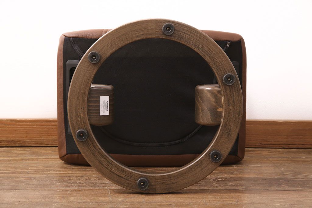 中古 展示美品 2019年製 本革 EKORNES(エコーネス) コンサルシリーズ Sサイズ オットマン付きストレスレスチェア(リクライニングチェア、一人掛けソファ、アームチェア)(定価約22万円)(R-051383)