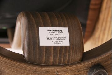 中古　展示美品　2019年製　本革　EKORNES(エコーネス)　コンサルシリーズ　Sサイズ　オットマン付きストレスレスチェア(リクライニングチェア、一人掛けソファ、アームチェア)(定価約22万円)(R-051383)