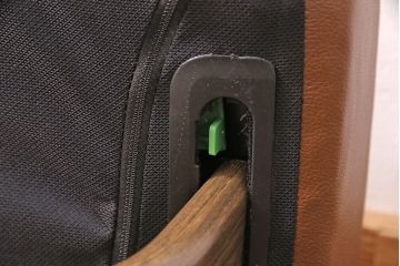 中古 展示美品 2019年製 本革 EKORNES(エコーネス) コンサルシリーズ Mサイズ オットマン付きストレスレスチェア(リクライニングチェア、一人掛けソファ、アームチェア)(定価約23万円)(R-051384)