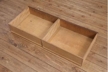 アンティーク家具　ナラ材　上手物!大正ロマン感じる重ねキャビネット(食器棚、収納棚、ブックケース、本箱、飾り棚、陳列棚)(R-051387)