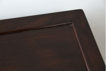 和製ヴィンテージ　ビンテージ家具　国産　手造り　漆塗りが美しいカリン材製の飾り棚(茶棚、茶箪笥、収納棚、戸棚、花梨材)(定価約40万円)(R-051388)