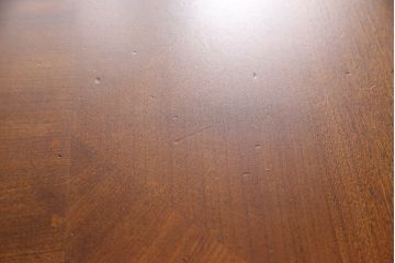 中古　美品　アメリカ家具　LANE(レーン)　パーケット天板と幕板のデザインがお洒落なセンターテーブル(リビングテーブル、コーヒーテーブル)(R-051393)