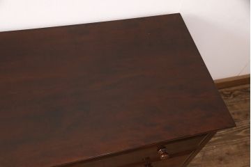 中古　美品　松本民芸家具　E-33型　落ち着きのある色味が素敵なローチェスト(ローボード、引き出し、テレビボード)(R-051395)