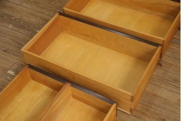 和製ヴィンテージ　ビンテージ家具　松本民芸家具　#33A型　コンパクトなライティングビューロー(机、在宅ワーク、在宅用ワークデスク)(定価約29万円)(R-051396)