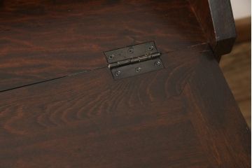 和製ヴィンテージ　ビンテージ家具　松本民芸家具　#33A型　コンパクトなライティングビューロー(机、在宅ワーク、在宅用ワークデスク)(定価約29万円)(R-051396)