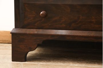 和製ヴィンテージ　ビンテージ家具　松本民芸家具　#33A型　コンパクトなライティングビューロー(机、在宅ワーク、在宅用ワークデスク)(定価約29万円)(R-051396)