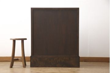 和製ヴィンテージ　ビンテージ家具　松本民芸家具　#33A型　コンパクトなライティングビューロー(机、在宅ワーク、在宅用ワークデスク)(定価約29万円)(R-051396)