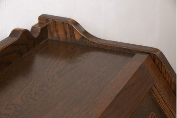 和製ヴィンテージ　ビンテージ家具　三越　Brugge(ブルージュ)　クラシカルな佇まいのライティングビューロー(ワークデスク、簿記机、在宅ワーク、在宅用収納棚)(R-051397)