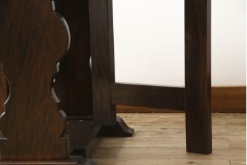 ヴィンテージ家具　和製ビンテージ　松本民芸家具　上品な佇まいが魅力のバタフライテーブル(エクステンションテーブル、サイドテーブル、オケージョナルテーブル)(R-051399)