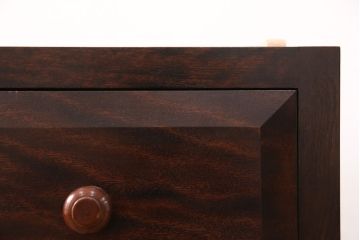 中古　美品　松本民芸家具　天板リメイク　深い色合いのシックなチェスト(サイドボード、引き出し、洋服タンス)(R-051401)