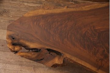 和製ヴィンテージ　MINGURENII COFFEE TABLE　希少なジョージナカシマ本人製作品!素材の形を活かしたデザインのミングレンコーヒーテーブル(ジョージ・ナカシマ、ミングレンII、センターテーブル、ローテーブル、机、ビンテージ)(R-051403)