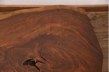 和製ヴィンテージ　MINGURENII COFFEE TABLE　希少なジョージナカシマ本人製作品!素材の形を活かしたデザインのミングレンコーヒーテーブル(ジョージ・ナカシマ、ミングレンII、センターテーブル、ローテーブル、机、ビンテージ)(R-051403)