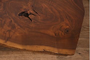 和製ヴィンテージ　MINGURENII COFFEE TABLE　希少なジョージナカシマ本人製作品!素材の形を活かしたデザインのミングレンコーヒーテーブル(ジョージ・ナカシマ、ミングレンII、センターテーブル、ローテーブル、机、ビンテージ)(R-051403)