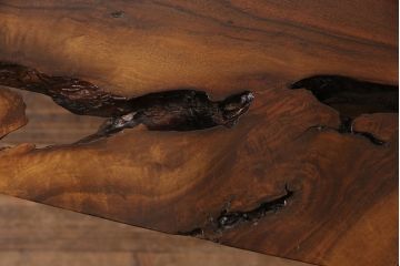 和製ヴィンテージ　MINGURENII COFFEE TABLE　希少なジョージナカシマ本人製作品!素材の形を活かしたデザインのミングレンコーヒーテーブル(ジョージ・ナカシマ、ミングレンII、センターテーブル、ローテーブル、机、ビンテージ)(R-051403)