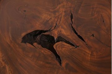 和製ヴィンテージ　MINGURENII COFFEE TABLE　希少なジョージナカシマ本人製作品!素材の形を活かしたデザインのミングレンコーヒーテーブル(ジョージ・ナカシマ、ミングレンII、センターテーブル、ローテーブル、机、ビンテージ)(R-051403)