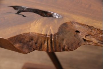 和製ヴィンテージ　MINGURENII COFFEE TABLE　希少なジョージナカシマ本人製作品!素材の形を活かしたデザインのミングレンコーヒーテーブル(ジョージ・ナカシマ、ミングレンII、センターテーブル、ローテーブル、机、ビンテージ)(R-051403)