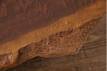 和製ヴィンテージ　MINGURENII COFFEE TABLE　希少なジョージナカシマ本人製作品!素材の形を活かしたデザインのミングレンコーヒーテーブル(ジョージ・ナカシマ、ミングレンII、センターテーブル、ローテーブル、机、ビンテージ)(R-051403)