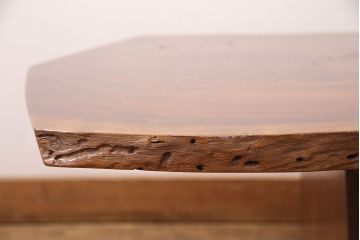 和製ヴィンテージ　MINGURENII COFFEE TABLE　希少なジョージナカシマ本人製作品!素材の形を活かしたデザインのミングレンコーヒーテーブル(ジョージ・ナカシマ、ミングレンII、センターテーブル、ローテーブル、机、ビンテージ)(R-051403)
