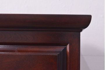 中古　美品　松本民芸家具　シックな佇まいが落ち着いた空間を演出するシンプルなA型整理箪笥(引き出し、チェスト)(R-051404)