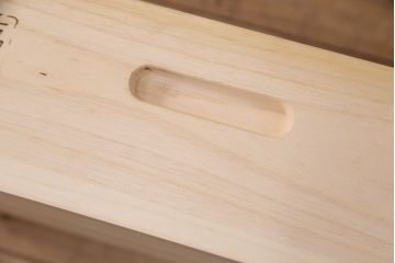 和製ヴィンテージ　ビンテージ家具　蝦夷(エゾ)民芸　インテリアえぞ(EZO) 温もりあふれるナラ材製のシンプルなチェスト(整理箪笥、引き出し、チェスト、収納タンス)(R-051405)