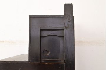 和製アンティーク　江戸期　希少品!とろとろの味わいが魅力的な一本物の階段箪笥(時代箪笥、収納箪笥、和タンス)(R-051410)