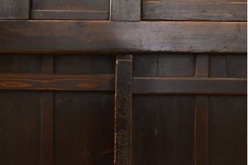 和製アンティーク　江戸期　希少品!とろとろの味わいが魅力的な一本物の階段箪笥(時代箪笥、収納箪笥、和タンス)(R-051410)