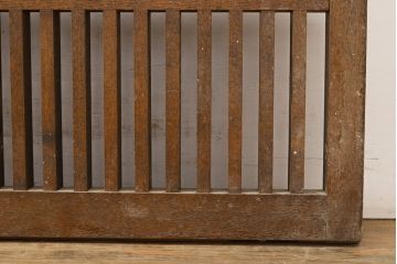 アンティーク建具　昭和中期　タモ材　和モダンの空間づくりにもおすすめ!情緒あふれる格子戸2枚セット(窓、引き戸)(R-051412)