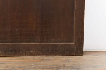 アンティーク建具　柔らかな光を取り入れる格子帯戸4枚セット(障子戸、板戸)(R-051416)