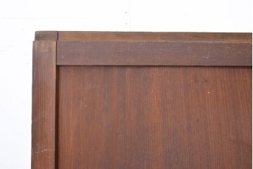 アンティーク建具　柔らかな光を取り入れる格子帯戸4枚セット(障子戸、板戸)(R-051416)