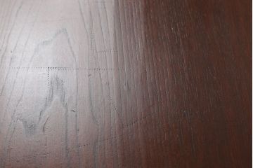 和製アンティーク　大正昭和初期　ヒノキ材　竹をデザインした脚が和の趣を感じさせる角ちゃぶ台(座卓、ローテーブル、折りたたみテーブル)(R-051417)