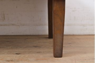 和製アンティーク　昭和レトロと和モダンの雰囲気を兼ね備えた角ちゃぶ台(座卓、ローテーブル、折り畳みテーブル、リビングテーブル、センターテーブル)(R-051420)