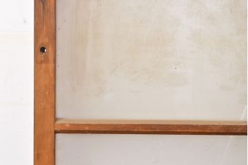 アンティーク建具　昭和レトロな雰囲気が高まる懐かしいガラス戸1枚(引き戸)(R-051424)