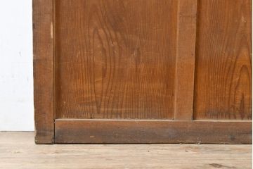 アンティーク建具　昭和レトロな雰囲気が高まる懐かしいガラス戸1枚(引き戸)(R-051424)