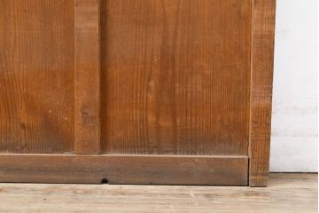 アンティーク建具　昭和レトロな雰囲気が高まる懐かしいガラス戸1枚(引き戸)(R-051424)