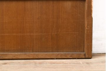 アンティーク建具　和の情緒溢れる雰囲気を高める額入り障子戸1枚(引き戸)(R-051426)
