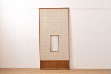 アンティーク建具　和の情緒溢れる雰囲気を高める額入り障子戸1枚(引き戸)(R-051426)