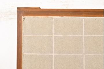 アンティーク建具　和の情緒溢れる雰囲気を高める額入り障子戸1枚(引き戸)(R-051426)