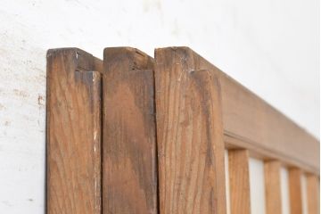 和製アンティーク　季節の移ろいが楽しめる額入り障子戸3枚セット(引き戸、建具)(R-051437)