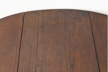 イギリスアンティーク　オーク材　ツイストレッグがクラシカルな雰囲気を高めるバタフライテーブル(エクステンションテーブル、ダイニングテーブル)(R-051454)