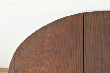 イギリスアンティーク　オーク材　ツイストレッグがクラシカルな雰囲気を高めるバタフライテーブル(エクステンションテーブル、ダイニングテーブル)(R-051454)